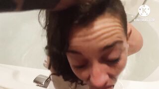 Krizia tzunami hardcore anal cum cumshot bathroom