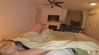 Sharing Bed With Sexy Stepmom! And she Asks me to fuck her in all her holes, I cum twice in her ass