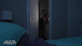 StepSon Scared Of Thunder Overcomes Trauma By Fucking StepMother FULL 4K