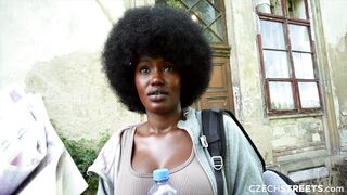 Czech Streets 152: Quickie with Cute Busty Black Girl