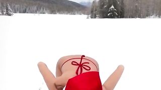 Horny Stepmom Showing Her New Sexy Bikini for Christmas With Some Dirtytalk for her Stepson. Watch The Hot MILF Nude At The End | AI-generated