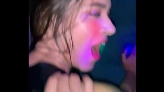 Latina has hard sex in the nightclub