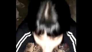 My girlfriend's best friend couldn't stand it and sucked me off on the street.