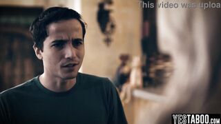 Horny young stepson and mature stepdad rail big tits MILF stepmom