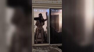 Blowjob and Filled Up in the Snow Christmas Eve