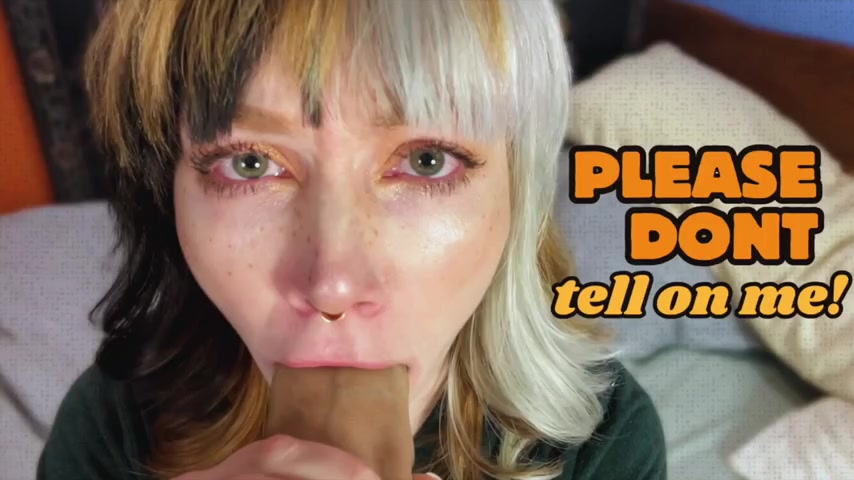 GoAskAlex - Finding your step-sister's taboo sex tape - POV with blowjob