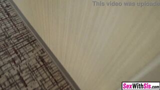 Big boobs curvy teen stepsister is impressed by stepbros big dick